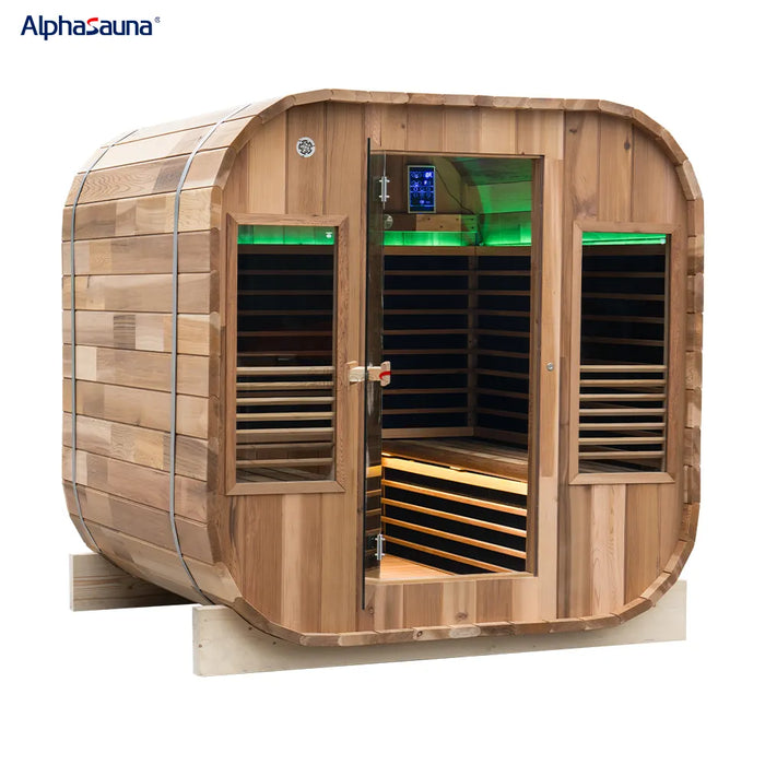 Outdoor Sauna Red Cedar 3 Person Infrared Sauna Room